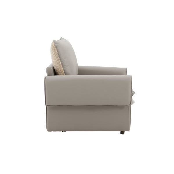 English Elm Modern Oversized Armchair - Stylish Accent Chair With Dual-Sided Upholstery For Living Spaces W2997P294039