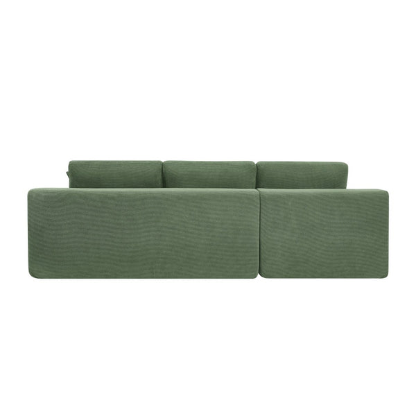 English Elm Coffee-bean Sculptural Sectional Sofa with Pod Cushions for Modern Living Rooms B2748S00126