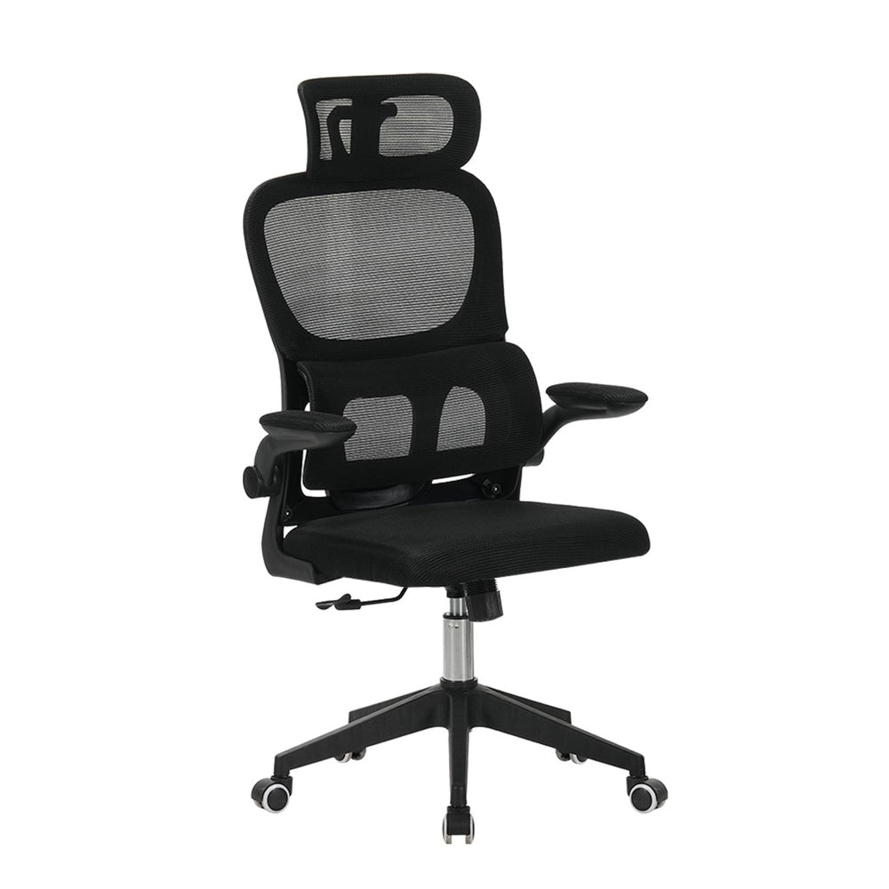 English Elm High Back Mesh Ergonomic Task Chair with 3d Headrest Lumbar Support for Home Office W3851P407538