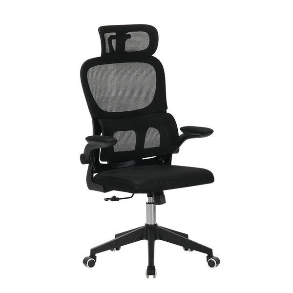 English Elm High Back Mesh Ergonomic Task Chair with 3d Headrest Lumbar Support for Home Office W3851P407538