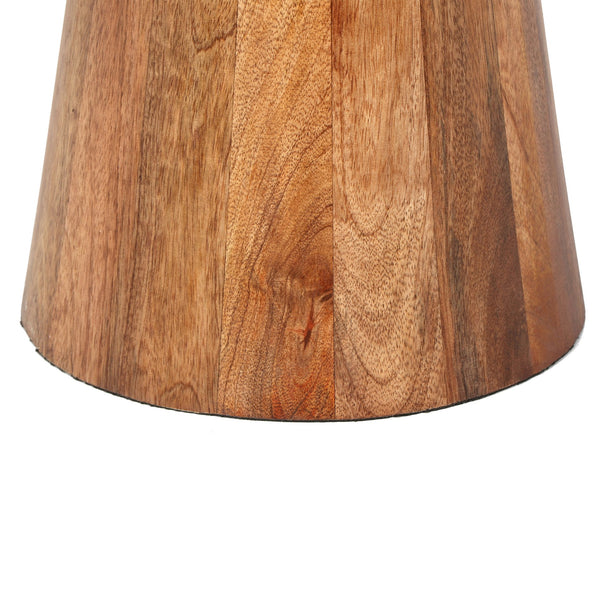 English Elm Christopher Knight Home® - Round End Table with Sleek Metal Pedestal and Durable MDF Resin Top — Compact 17" Round Surface, 50 lb Capacity Gold,Honey N768P202497H