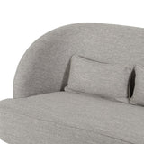 Christopher Knight Home® - Noble House - Nilton Modern Fabric Loveseat with Hairpin Legs