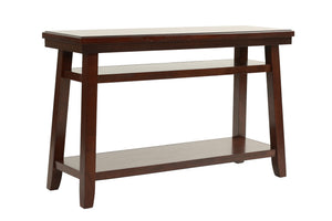 English Elm New 3pc Occasional Tables Set Walnut Finish with Open Shelf Modern Coffee End Sofa Tables, Solid Legs B011S02000