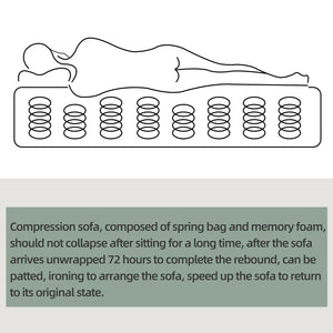 English Elm 104.32*70.86 Modular Sectional Sofa Sleeper Couch – Versatile U-Shaped Design With Chaise & Ottoman W1829S00046