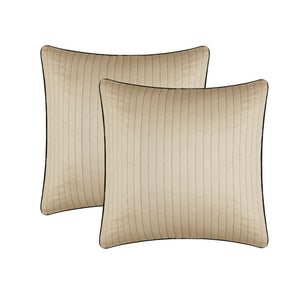 English Elm 12 Piece Madison Park Aubrey Jacquard Comforter Set Full with 200TC Cotton Sheets Black Gold Paisley Elegance B035128818