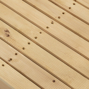 English Elm Outsunny 7' Handcrafted Wooden Garden Bridge With Safety Rails - Perfect For Ponds And Streams W2225P174534-GIGA