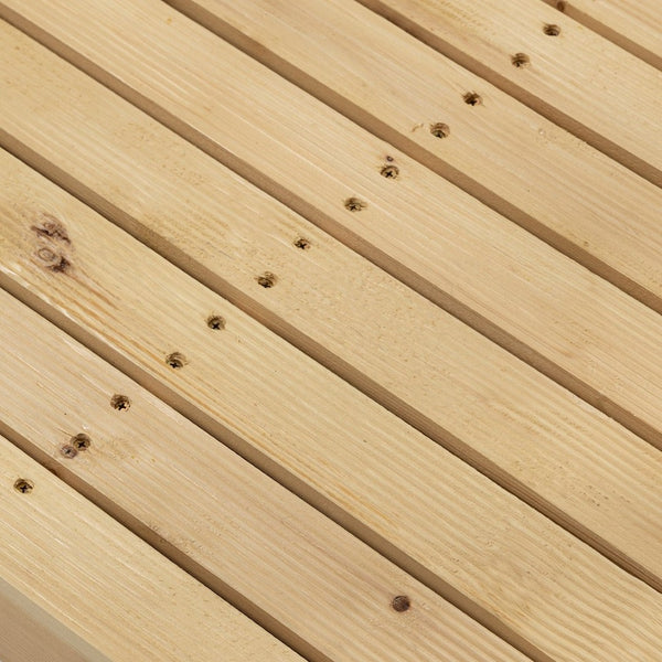 English Elm Outsunny 7' Handcrafted Wooden Garden Bridge With Safety Rails - Perfect For Ponds And Streams W2225P174534-GIGA