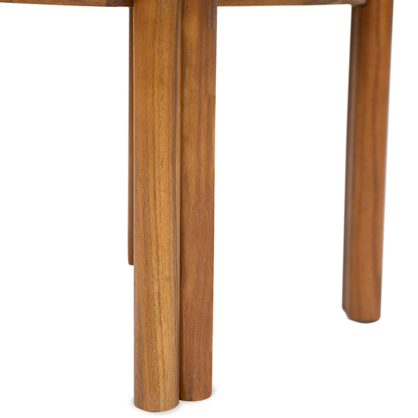 English Elm Christopher Knight Home® - Cove Acacia Wood Armless Dining Chairs Set Of 2 – Stylish Teak Finish & Comfortable Beige Cushions N775P329651T