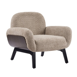 English Elm Audrey Wrap Around Accent Armchair Solid Wood Frame Cushioned Scandinavian Reading Nook N776P291712C