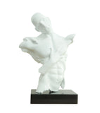 Modrest Man Torso Modern White + Black Base Sculpture