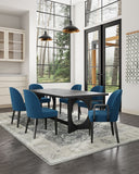 Hillman Dining Side and Arm Chairs in Light Blue - Set of 6 4-DC087-BL Manhattan Comfort