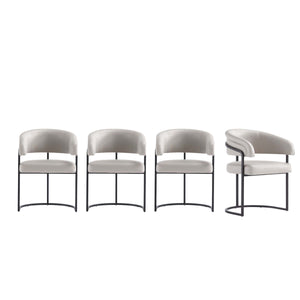 Augusta Dining Chair in Light Grey - Set of 4 4-DC094-LG Manhattan Comfort