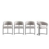 Augusta Dining Chair in Light Grey - Set of 4 4-DC094-LG Manhattan Comfort