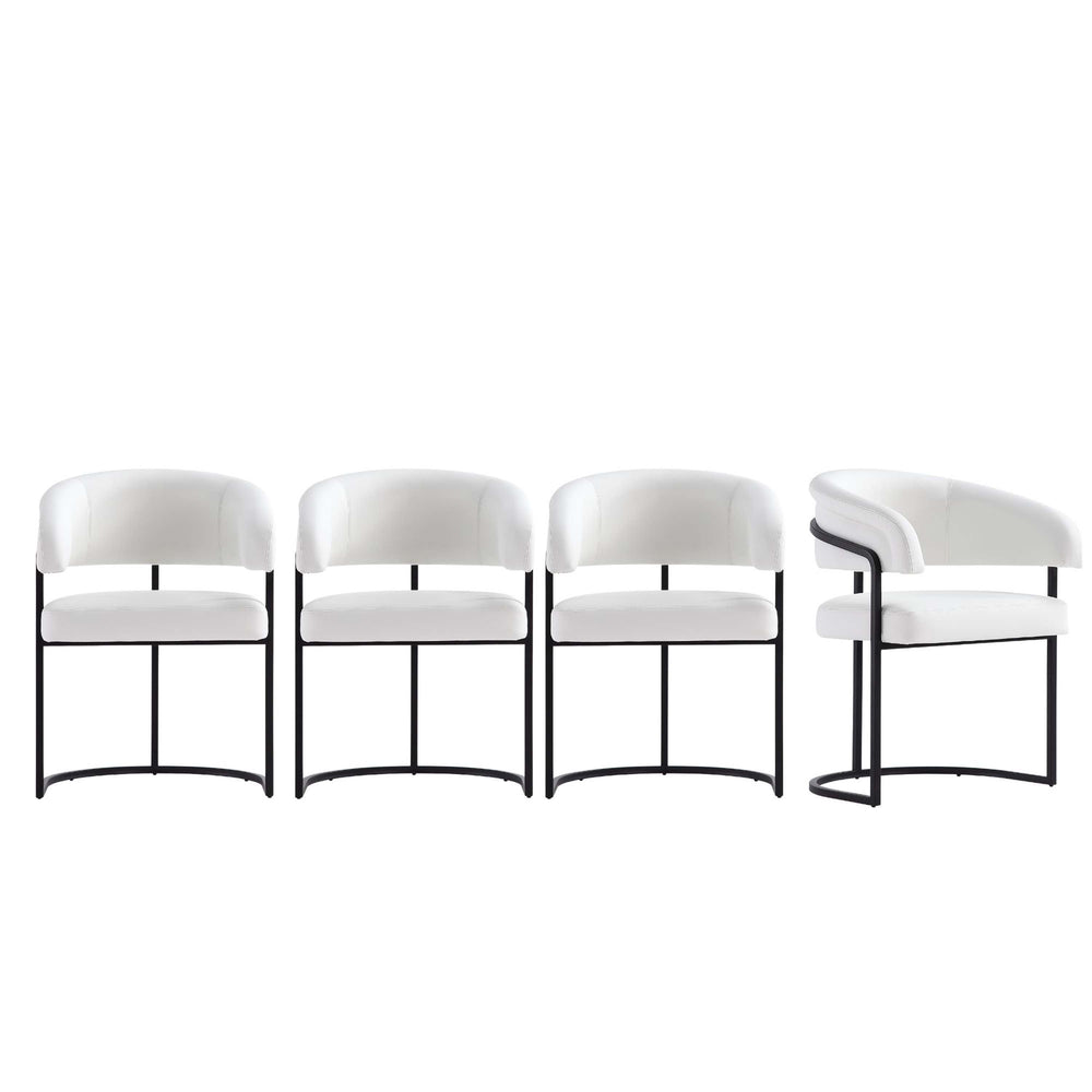 Augusta Dining Chair in White - Set of 4 4-DC094-WH Manhattan Comfort