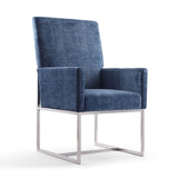 Manhattan Comfort Element Modern 6-Piece Dining Chairs Blue 4-DC2930-BL