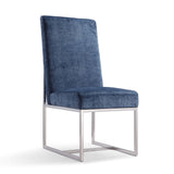 Manhattan Comfort Element Modern 6-Piece Dining Chairs Blue 4-DC2930-BL