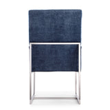 Manhattan Comfort Element Modern 6-Piece Dining Chairs Blue 4-DC2930-BL