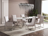 Manhattan Comfort Element Modern 6-Piece Dining Chairs Champagne 4-DC2930-OM