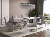 Manhattan Comfort Element Modern 6-Piece Dining Chairs Steel 4-DC2930-ST