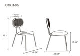 5-Piece Hathaway  47.24  Round Dining Set in Nature with 4 Jardin  Dining Chairs 4-DT03DCCA06-OM Manhattan Comfort