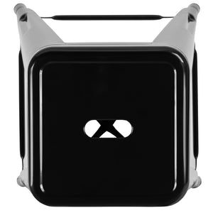 English Elm Cierra 4-Piece Stackable Metal Counter-Height Bar Stools for Kitchen and Commercial Use, Stylish Design Black 24"H 4-ET-31320-24-BK-R-GG