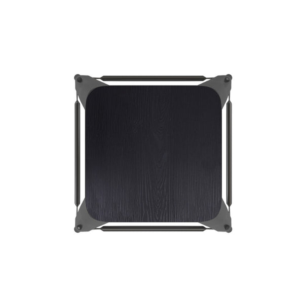 English Elm Cierra Set of 4 Commercial-Grade Backless Metal Counter Stools for Café, Kitchen, or Dining Use Black Resin Wood Seat/Black Frame 24"H 4-ET-31320-24-BK-R-PL2B-GG