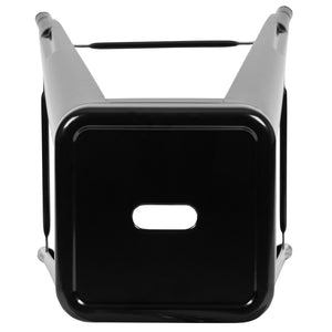 English Elm Cierra Set of 4 Stackable Metal Bar Stools for Stylish Indoor Dining and Versatile Commercial Use Black 30"H 4-ET-31320-30-BK-R-GG