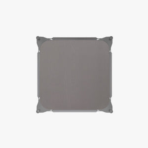 English Elm Cierra Set of 4 Commercial-Grade Backless Metal Bar Stools for Stylish, Durable Indoor Seating Gray Resin Wood Seat/Silver Frame 30"H 4-ET-31320-30-SV-R-PL2G-GG