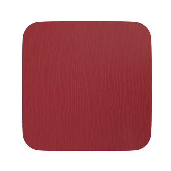 English Elm Perry Poly Resin Square Replacement Seats for Stylish Metal Barstools in All-Weather Durability Red 4-JJ-SEA-PL02-RED-GG