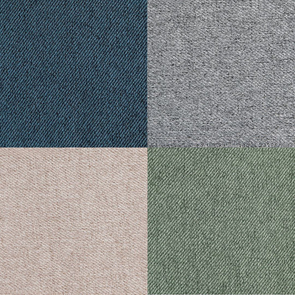 Bailey Ottoman in Multicolor with Gold Feet- Set of 4 4-OT003-GD Manhattan Comfort