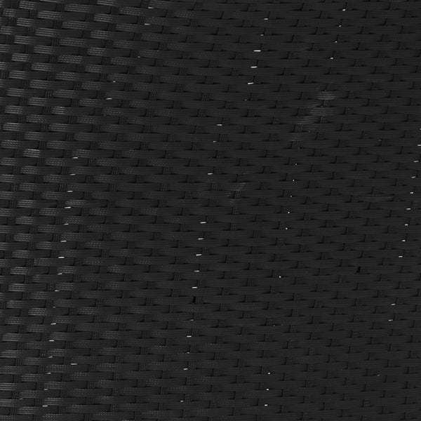 English Elm Maxim Set of 4 Stackable Wicker Dining Chairs with Lumbar Support - Durable Weather-Resistant Design Black 4-TW-3WBE073-BK-GG