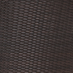 English Elm Maxim Set of 4 Stackable Wicker Dining Chairs with Lumbar Support - Durable Weather-Resistant Design Espresso 4-TW-3WBE073-ESP-GG