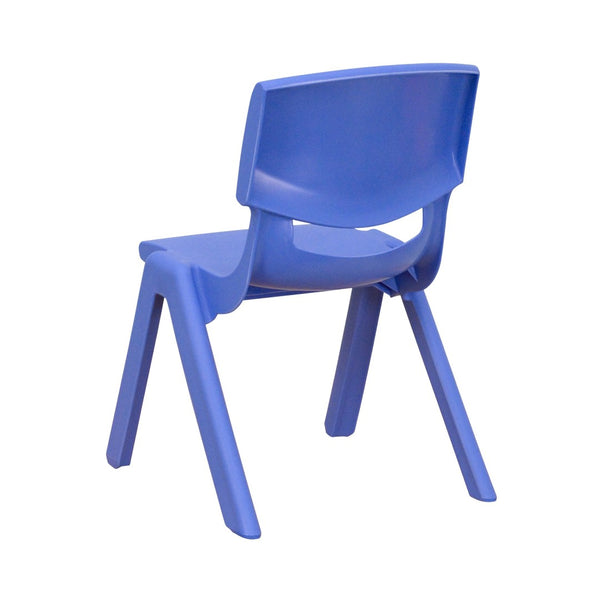 English Elm Whitney Stackable School Chair Set of 4 - Safe, Durable, Lightweight Seating for Little Learners Blue 4-YU-YCX4-003-BLUE-GG
