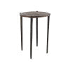 Currey & Company Unity Cast Aluminum Accent Table with Swirling Relief Pattern and Antique Bronze Finish 4000-0256