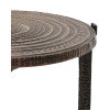 Currey & Company Unity Cast Aluminum Accent Table with Swirling Relief Pattern and Antique Bronze Finish 4000-0256