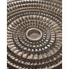 Currey & Company Unity Cast Aluminum Accent Table with Swirling Relief Pattern and Antique Bronze Finish 4000-0256