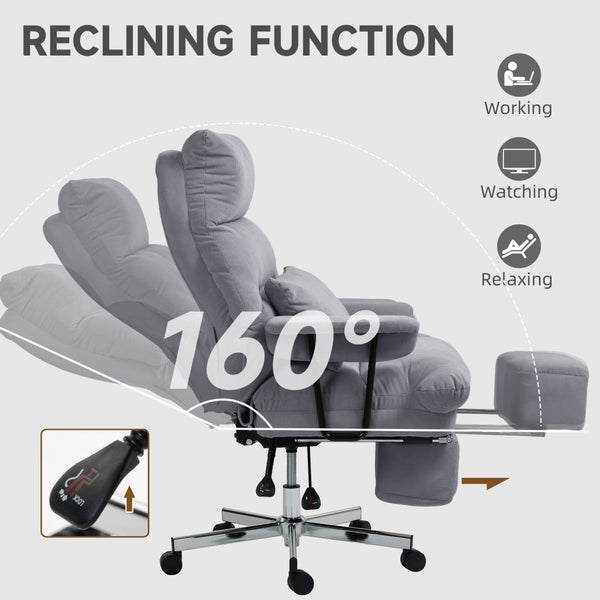 English Elm Premium High Back Pu Leather Executive Chair with Foam Cushion and Swivel Base T3971P408639