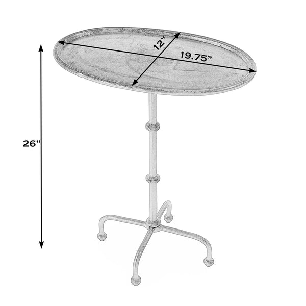 Butler Specialty Kealy Outdoor Metal Pedestal Side Table - Sleek Aluminum With Bobbin Detailing For Your Patio Bronze Aluminum 4002471-butler