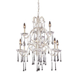 Opulence 25'' Wide 9-Light Chandelier - Antique White 4003/6+3CL Elk Lighting