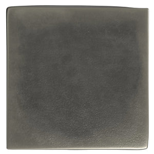 English Elm Danner Cast Aluminum Side Table in Graphite Finish — Handcrafted 17" Square End Table, Textured Robust Design B136P239037