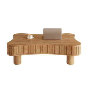 English Elm Lift Top Coffee Table with Fluted Panels Hidden Storage and Hydraulic Rise for Living Rooms W1445P317476