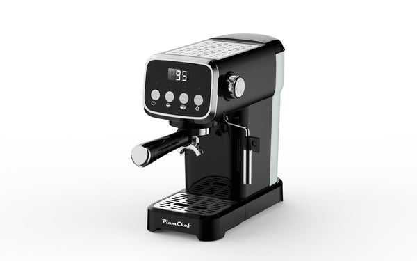 English Elm 20bar Slim Espresso Machine with Steam Wand Cup Warmer and 43oz Detachable Tank W1002P414529