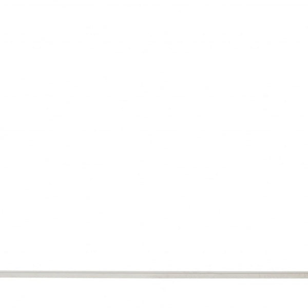 Homeroots 35" White And Silver Frame Console Table   400513