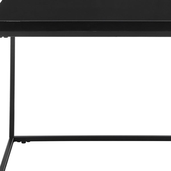 Homeroots 20" Black Square End Table   400528