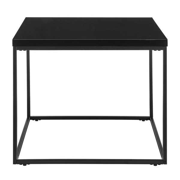 Homeroots 20" Black Square End Table   400528