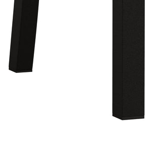 English Elm Metal Dining Chairs Set Of 4 - Sleek Black Pu Leather & Sturdy Steel Legs For Modern Spaces W757P232711