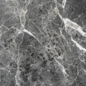 Homeroots 47" Black And Silver Faux Marble Rectangular Coffee Table   400562