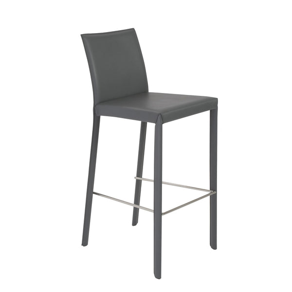 Homeroots Set Of Two 30" Steel Low Back Bar Height Bar Chairs   400609