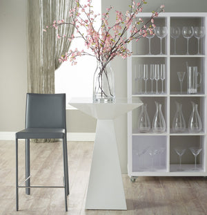 Homeroots Set Of Two 30" Steel Low Back Bar Height Bar Chairs   400609