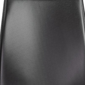 HomeRoots Set of Two Modern Black Upholstered Faux Leather Dining Chairs – Stylish, Durable, and Versatile Design 400654